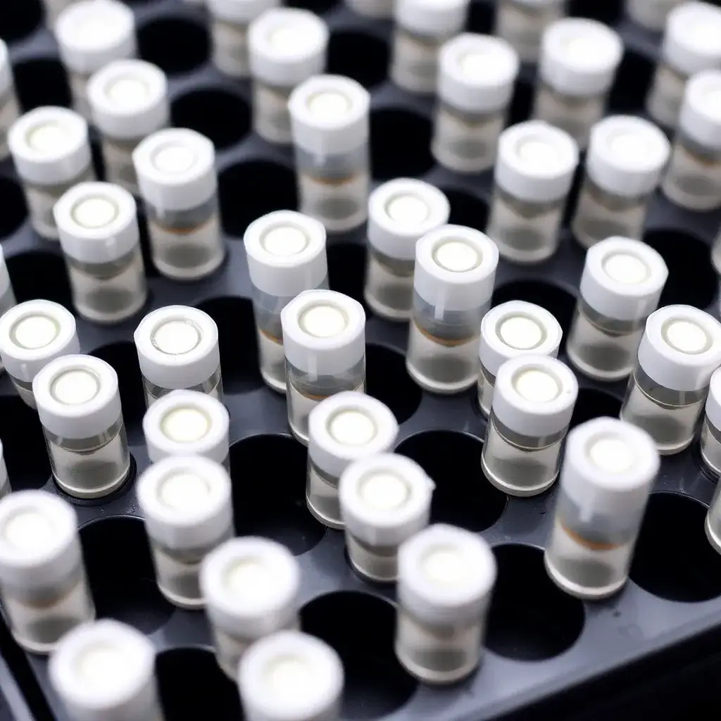 Tray of Samples for LCMS Analysis